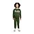 Conjunto Blusão e Calça Moletom Sem Felpa Verde - Imagem 1