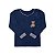 Pijama em Malha  Light Touch Viscose com Elastano Azul Marinho - Imagem 2