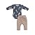 Conjunto Body Manga Longa e Calça Malha Trabalhada - Imagem 1