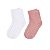 Meia Bebê Lisa Algodão Kit com 2 Pares Cores Diversas - Imagem 3