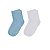 Meia Bebê Lisa Algodão Kit com 2 Pares Cores Diversas - Imagem 2