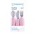 Kit 3 Talheres Buba Zoo Rosa - Imagem 1