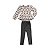 Conjunto Infantil Amsterdã Blusa Tule Flocado e Legging Cirrê - Imagem 2