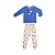 Pijama HF Dinos Camiseta e Calça Meia Malha - Imagem 2