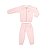 Conjunto Petaline Jaqueta e Calça Soft Canelado Rosa Pluma - Imagem 1