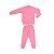 Conjunto Ponto Flor Jaqueta e Calça Moletom Rosa Fabula - Imagem 1