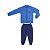 Conjunto Soccer Jaqueta e Calça Moletom Azul Capri - Imagem 2