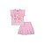 Conjunto Infantil Blusa com Babados e Saia Shorts Rosa - Imagem 3