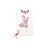 Conjunto Infantil Blusa e Bermuda Ciclista Off White Estampa Love - Imagem 4