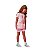 Conjunto Infantil Blusa e Bermuda Ciclista Off White Estampa Love - Imagem 1