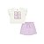 Conjunto Infantil Blusa e Short Saia Lilás - Imagem 1