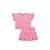Conjunto Infantil Blusa com Babados e Shorts Rosa com Brilho - Imagem 2