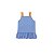 Conjunto Infantil Regata com Babado e Shorts Azul Jeans - Imagem 4