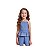 Conjunto Infantil Regata com Babado e Shorts Azul Jeans - Imagem 2