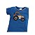 Conjunto Body Bordado Manga Curta e Short em Malha Menino Azul - Imagem 3