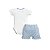 Conjunto Body Bordado Manga Curta e Short em Malha Tricot Menino - Imagem 4