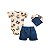 Conjunto Body Manga Curta com Short Moletinho e Bandana Tratores - Imagem 2