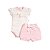 Conjunto Body Manga Curta e Shorts em Suedine Canelada Menina - Imagem 2