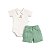 Conjunto Body Manga Curta e Shorts em Tricot Menino - Imagem 4