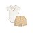 Conjunto Body Manga Curta e Shorts em Tricot Menino - Imagem 2