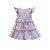 Vestido Maquinetado com Babados Menina Lilás - Imagem 2