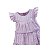 Vestido Maquinetado com Babados Menina Lilás - Imagem 4