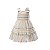 Vestido Maquinetado Listrado com Babados - Imagem 1