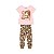 Pijama Infantil Menina Blusa e Calça Estampa Oncinha - Imagem 2
