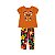 Conjunto Infantil Menina Blusa e Legging Estampa Floral - Imagem 4