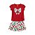 Conjunto Blusa e Short Saia Estampa Cerejas - Imagem 2