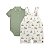 Conjunto Bebê Body Polo e Jardineira Estampa Náutica Verde - Imagem 2