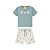 Conjunto Infantil Camiseta e Bermuda Beach Verde - Imagem 2