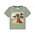 Conjunto Infantil Camiseta e Bermuda Cachorro Verde - Imagem 3