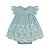 Vestido Body Infantil Floral Estampado Verde - Imagem 2