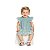 Vestido Body Infantil Floral Estampado Verde - Imagem 1