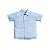 Camisa Manga Curta Maquinetada Azul Infantil - Imagem 1