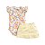 Conjunto Body Floral Manga Curta e Short Saia em Suedine - Imagem 1