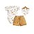 Conjunto Body, Bandana e Short em Malha Tricot Safari - Imagem 1