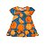 Vestido Meia Malha Estampa Laranjas - Imagem 1