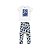 Conjunto Blusa e Calça Cotton Estampa Frutinhas Branco - Imagem 1