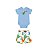 Conjunto Body e Short em Suedine Estampado - Imagem 1