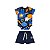 Conjunto Body Malha e Bermuda Moletom sem Felpa - Imagem 1