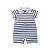 Macacão Curto Bebê Grow Up Stripes Azul Marinho - Imagem 1
