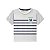 Conjunto Infantil Milon Camiseta e Bermuda Mescla White - Imagem 3