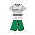 Conjunto Infantil Milon Camiseta e Bermuda Mescla White - Imagem 2