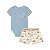 Conjunto Bebê Milon Body e Bermuda Azul Grécia - Imagem 2
