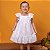 Vestido Infantil Brunisa Água Salgada Branco Bordado - Imagem 2