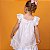 Vestido Infantil Brunisa Água Salgada Branco Bordado - Imagem 3