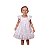 Vestido Infantil Brunisa Água Salgada Branco Bordado - Imagem 1