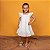 Vestido Infantil Brunisa Laise Água do Mar Branco - Imagem 2